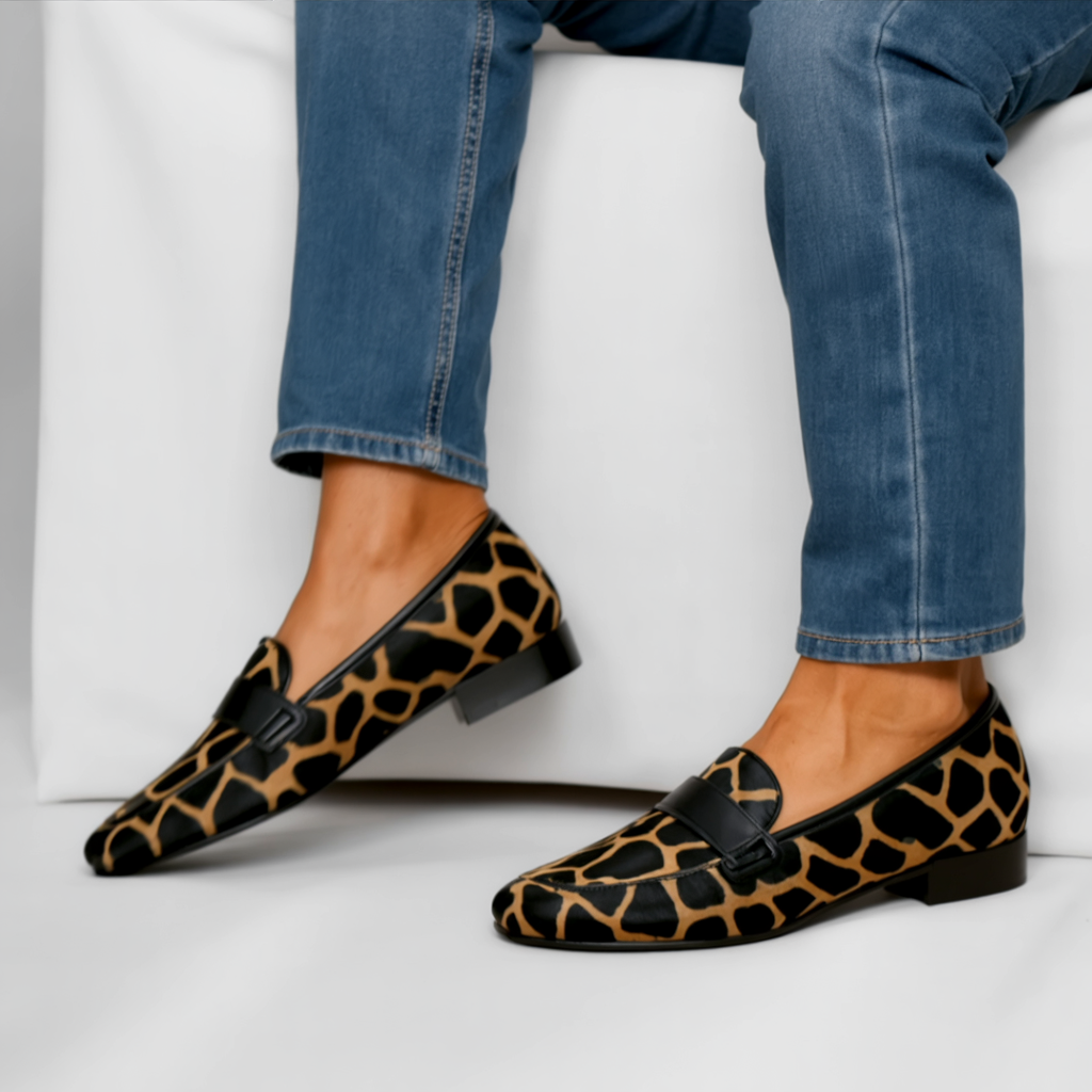 Mary Leopard Mokasíny - Dámské Komfortní Obuv