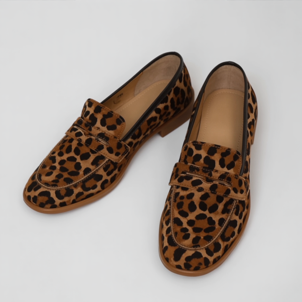 Georgie Měkké Pantofle s Leopardím Motivem