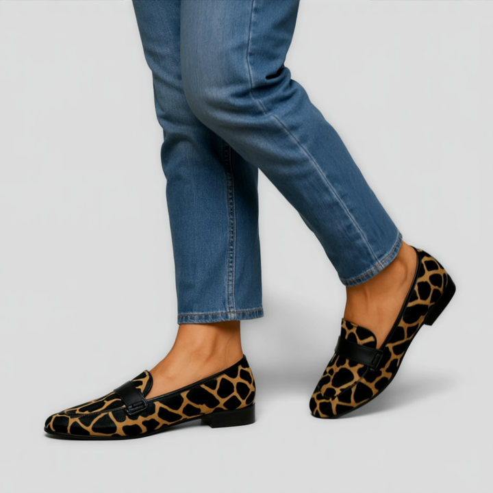Mary Leopard Mokasíny - Dámské Komfortní Obuv