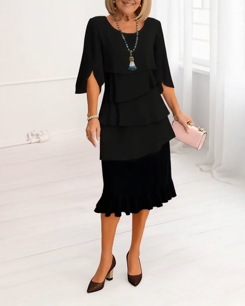 Patricia - Elegantní pohodlné šaty se švy