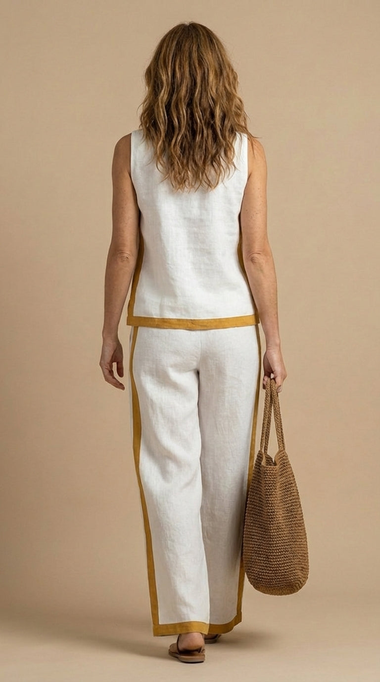 Gaia - Dámská lněná a bavlněná souprava