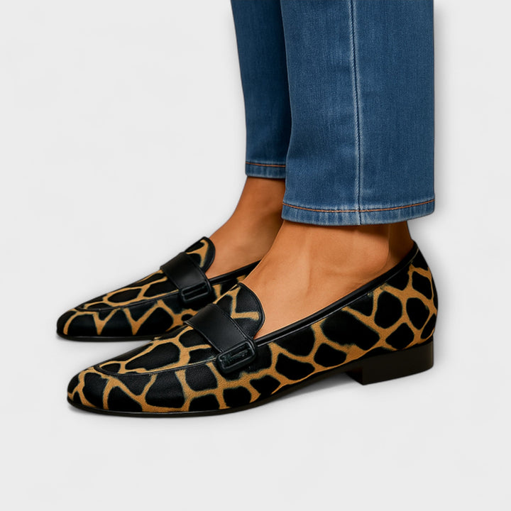 Mary Leopard Mokasíny - Dámské Komfortní Obuv