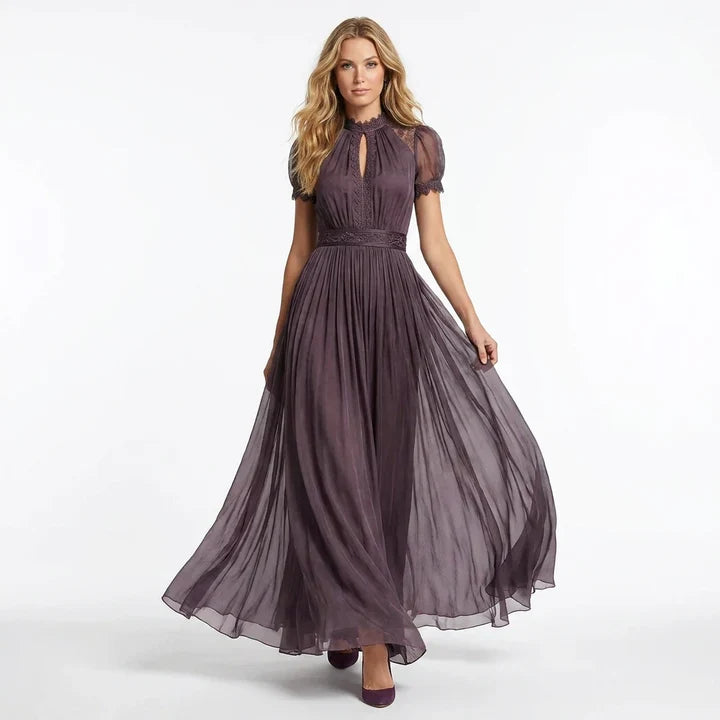 Karine - Dlouhé šaty s elegantním nízkým výstřihem